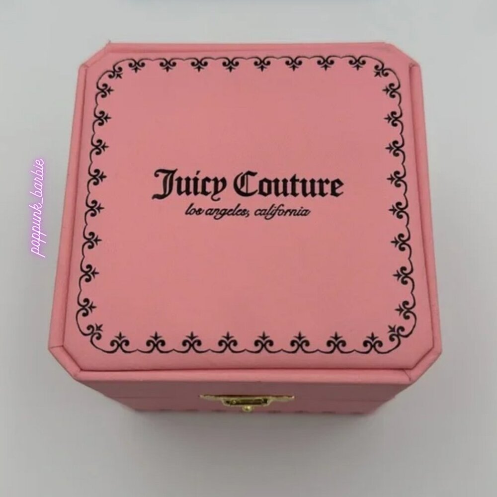 Juicy Couture Dump Him Bling Watch NIB Y2K Gold Silver Crystal Square - Picture 3 of 9